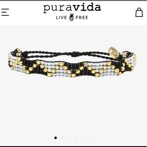 BNWT Puravida Metal Woven Sead Bracelet
